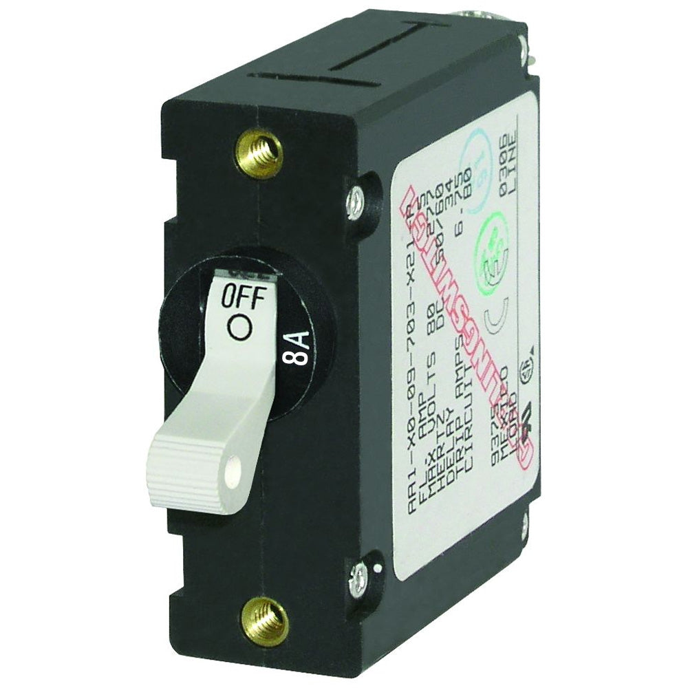 Blue Sea 7299 AC / DC Single Pole Magnetic World Circuit Breaker  -  8 Amp [7299]