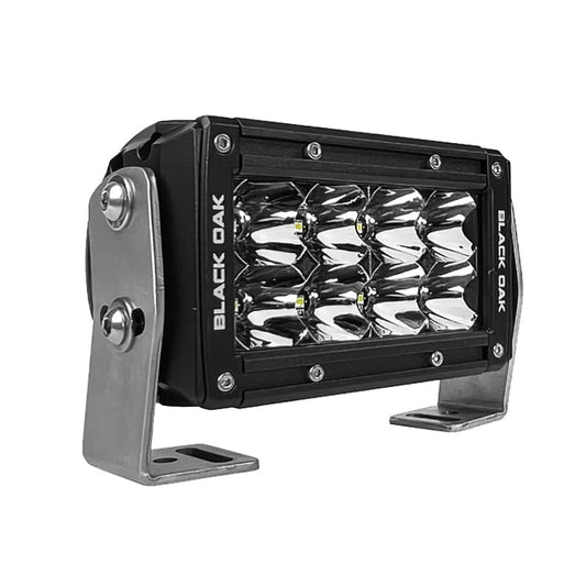 Black Oak Pro Series 3.0 Double Row 4" LED Light Bar - Spot Optics - Black Housing [4S-D5OS]